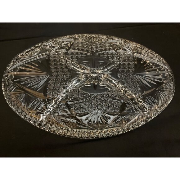 Vintage Libbey Glass Divided Serving Oval Dish 4 Sections 11” - Picture 4 of 5